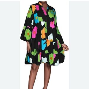 SHEIN Multicolor Floral A-Line Skirt